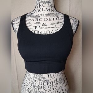 Charming & Dream Sports Bra Large Black Nwt